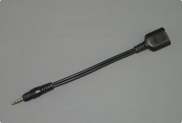 Adapterstecker 4-pol 3,5 [mm] Klinkenstecker / Standard Doppelklinkenstecker