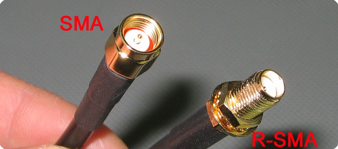 SMA / R-SMA Antennen Anschluß Stecker im Vergleich