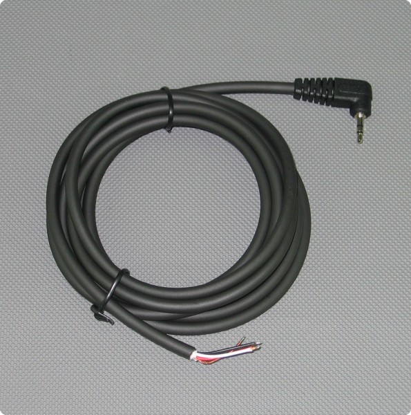 Kabel 2,5 [mm] Stereo 90° Klinkenstecker 4.8 mm] Durchmesser 200 [cm] Länge